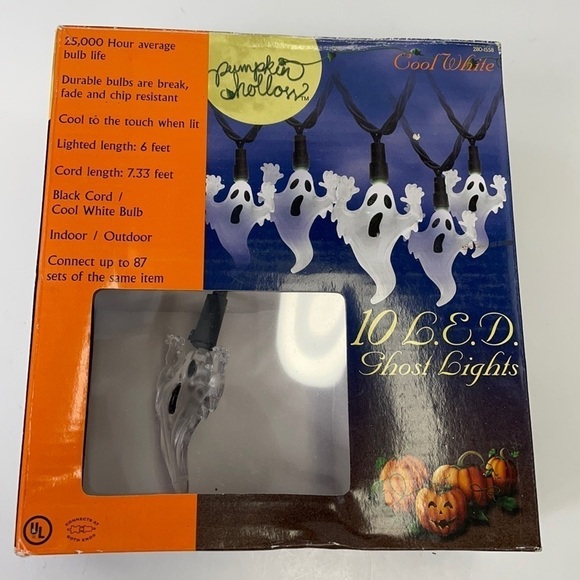 GHOST STRING LIGHTS 10 LED - Picture 1 of 5